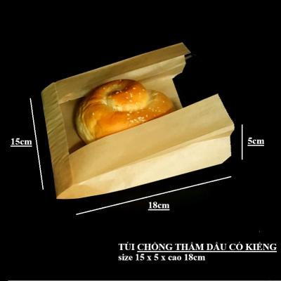 Túi Giấy Đựng Bánh Có Cửa Sổ PET – Bao Bì Kraft Cho Tiệm Bánh, Bakery Take Away